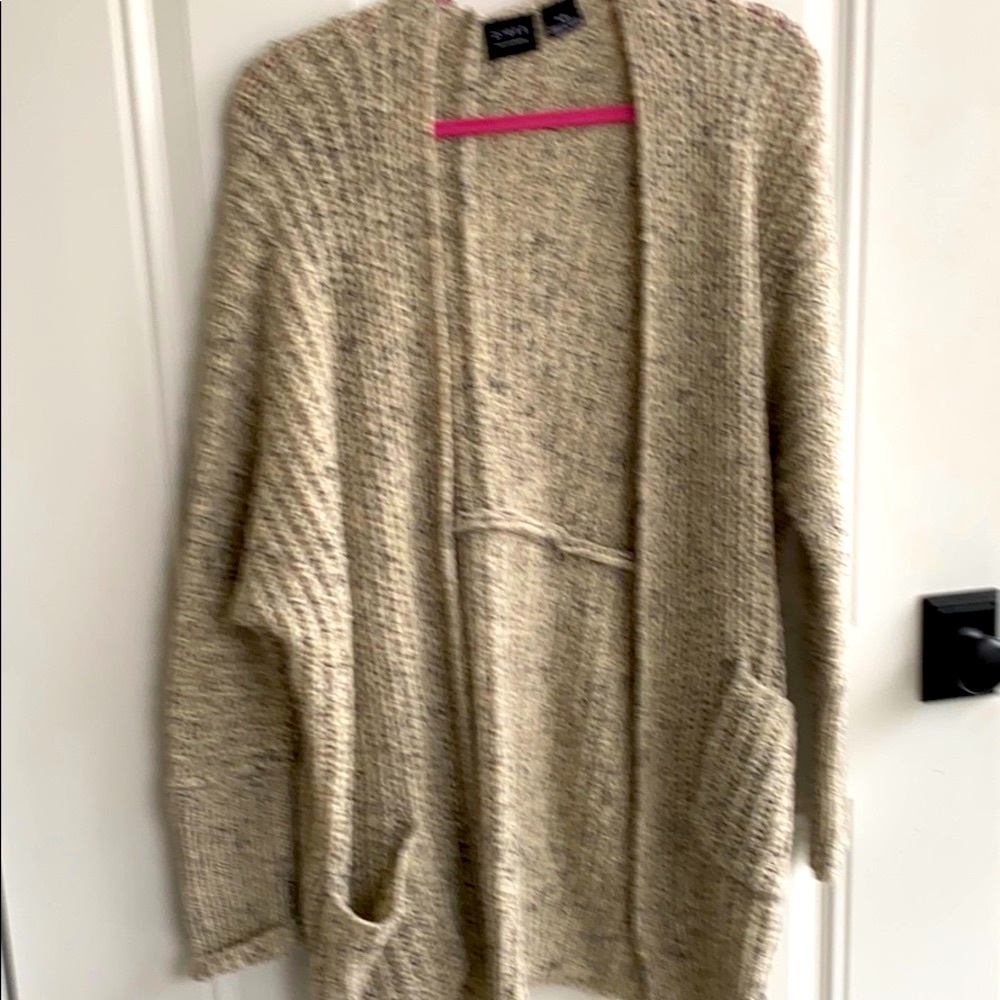 Press sweater cardigan with pockets-Small